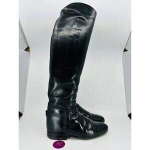 Konigs Women's Black Leather Dressage Riding Boots Size 5 UK/ 7 US *SEE PHOTOS*